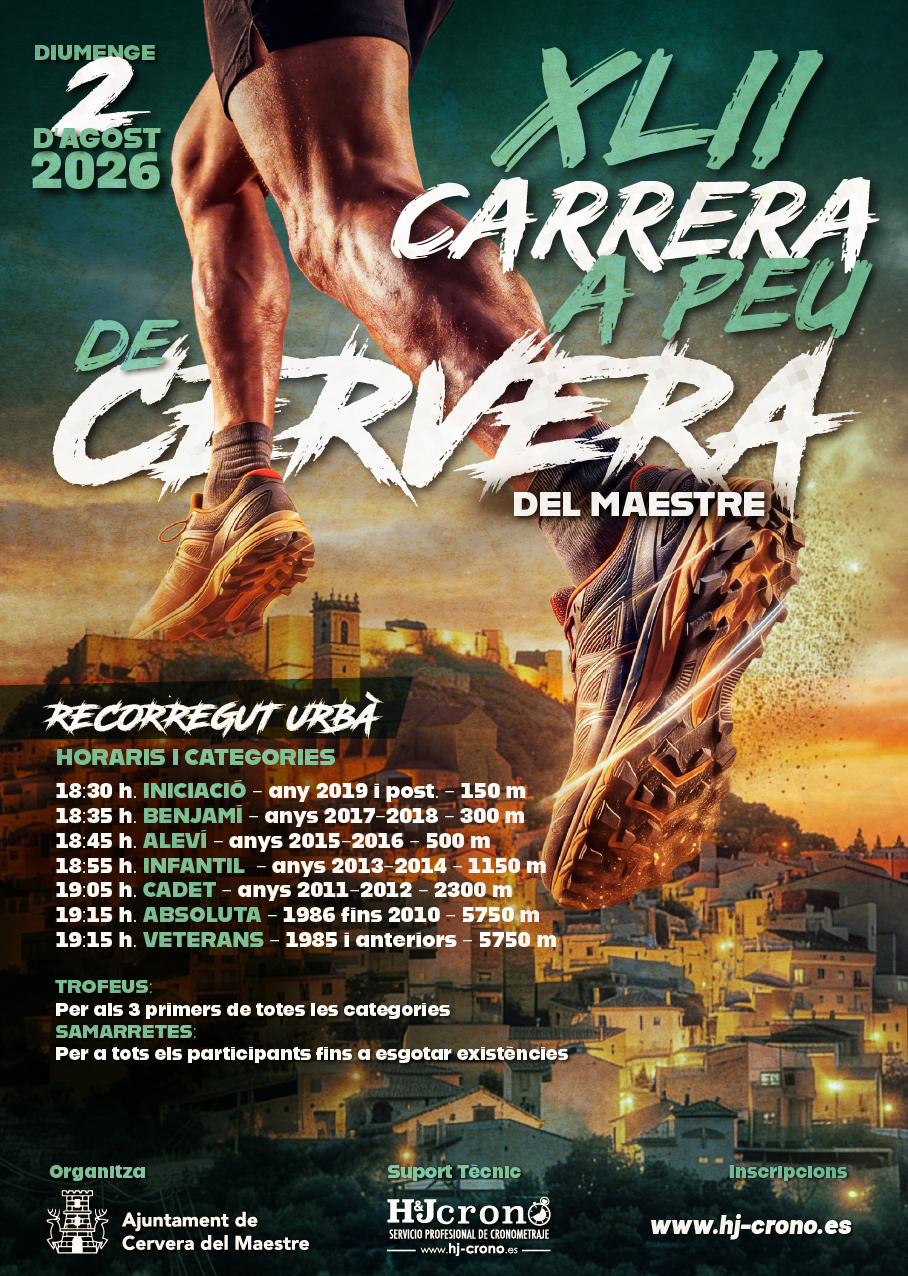 Carrera a Peu de Cervera del Maestre